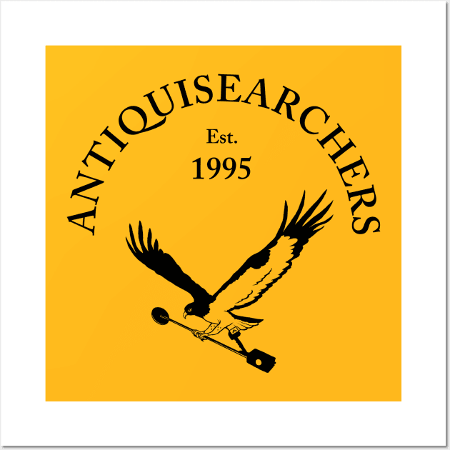 Antiquisearchers logo - DMDC Detectorists Wall Art by InflictDesign